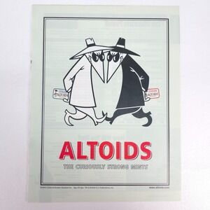 Vintage Altoids MAD Magazine Spy vs Print Ad Y2K Retro Poster Decor Collector